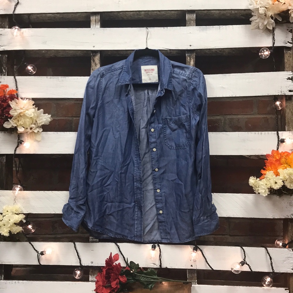 MOSSIMO denim button up